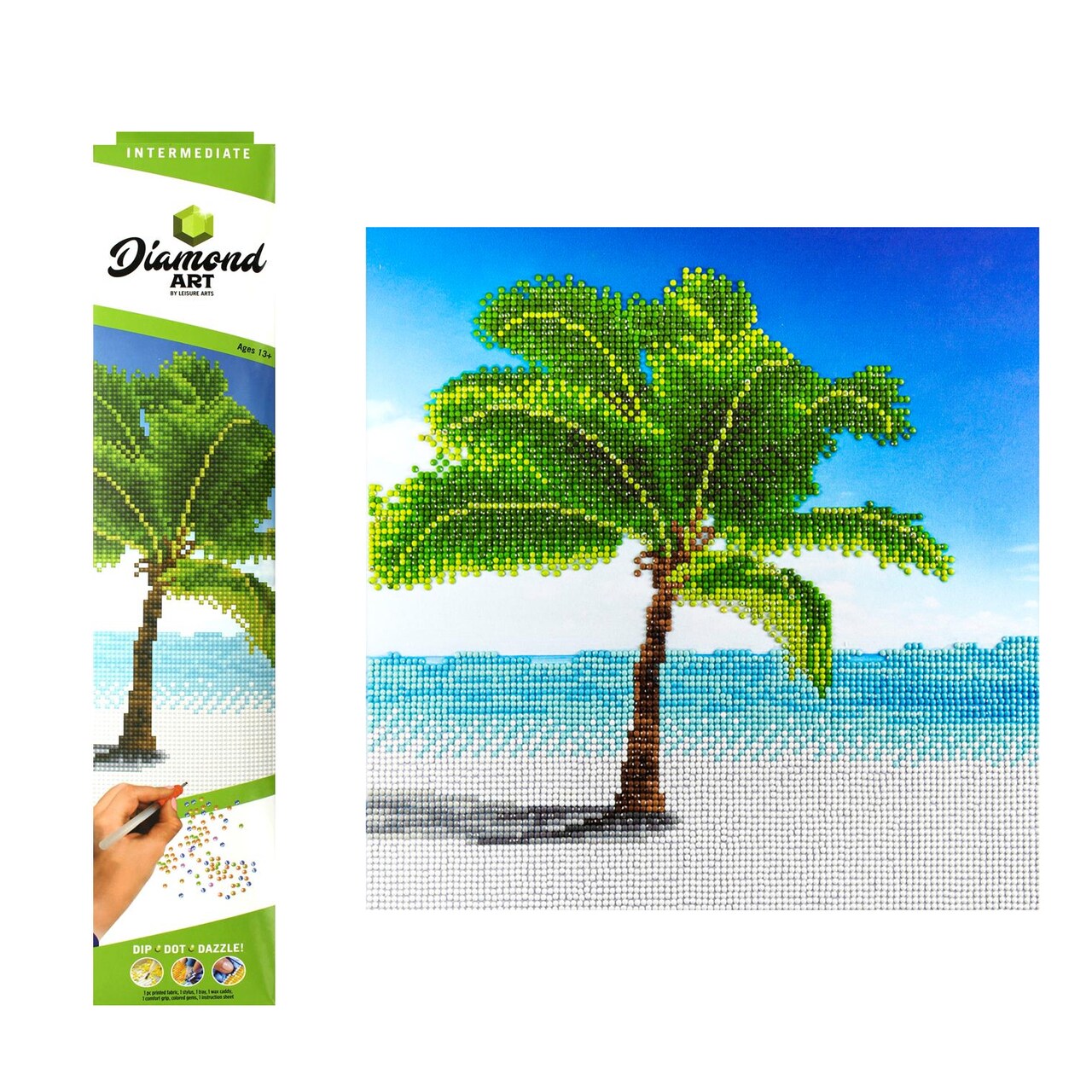 Diamond Art By Leisure Arts Diamond Painting Kits For Adults 12"X12" Intermediate Paradise, Full Drill, Art Kits, Dimond Art, For Adults, Kit
